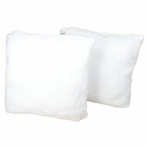 Kissen Fellimitat 45x45cm Polyester beige, anthrazit oder wei� Dekokissen Fell  