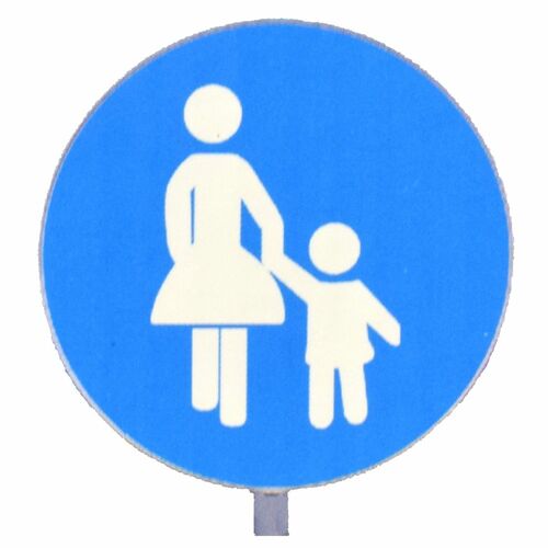 Spiel-Set Verkehrsschilder Verkehrs�bung Mobil Baustelle, Achtung Kinder, Gehweg 