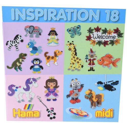 Hama Inspiration 18 Heft neuen Gestaltungsideen 3D Figuren bewegliche Teile 