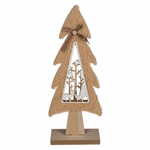 Weihnachtsbaum 40cm mit Stillleben in Grau oder Hellbraun Deko Tannenbaum  