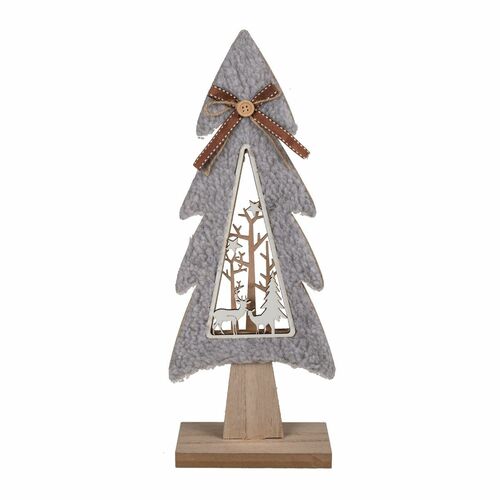 Weihnachtsbaum 40cm mit Stillleben in Grau oder Hellbraun Deko Tannenbaum  