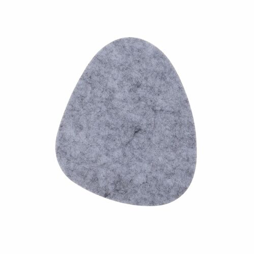 Tischset Untersetzer Kieselstein in grau oder anthrazit 12x8cm aus Filz Platzset 