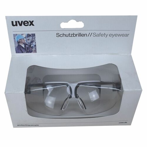 Uvex Schutzbrille i-3 HC/AF farblos in schwarz/hellgrau 
