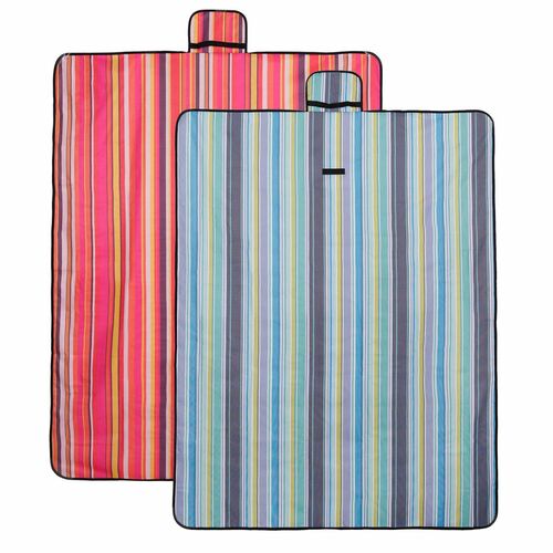 Picknickdecke 135x175cm Campingdecke wasserabweisende R�ckseite rot oder blau