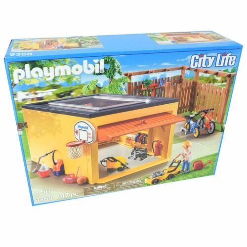 Playmobil City Life 9368 Garage mit Fahrradstellplatz