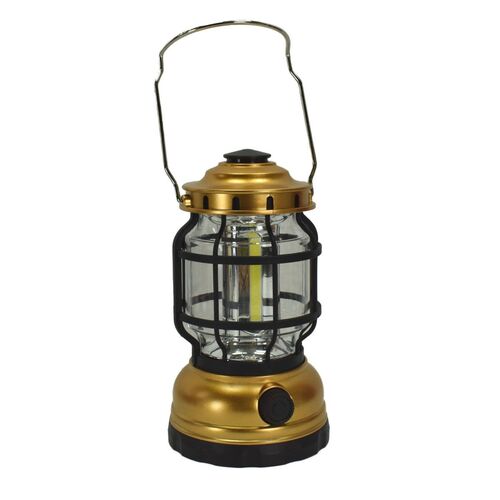 Campinglaterne dimmbar  102 x 180 mm 3 COB LED Zeltlampe Gold oder Silber 