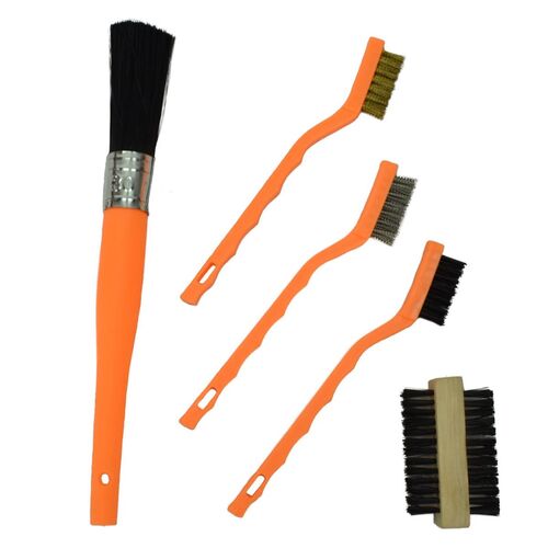 B�rstensatz Drahtb�rsten-Set 5tlg. Stahl-, Nylon- und Messing-Reinigungsb�rsten