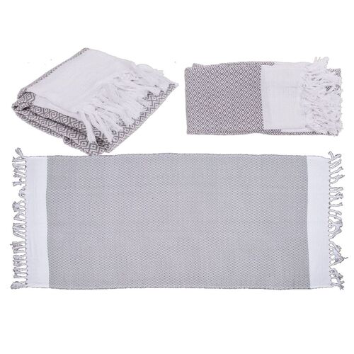 Badetuch Fouta-Hamamtuch ca. 80 x 170 cm Handtuch f�r Sauna & Strand 