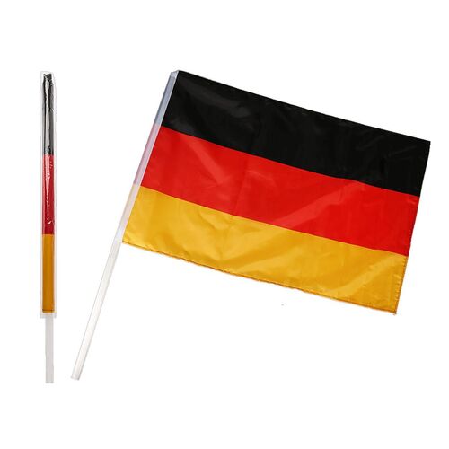 Deutschlandfahne Flagge ca. 60 x 90 cm Bundesflagge mit Kunststoffstab