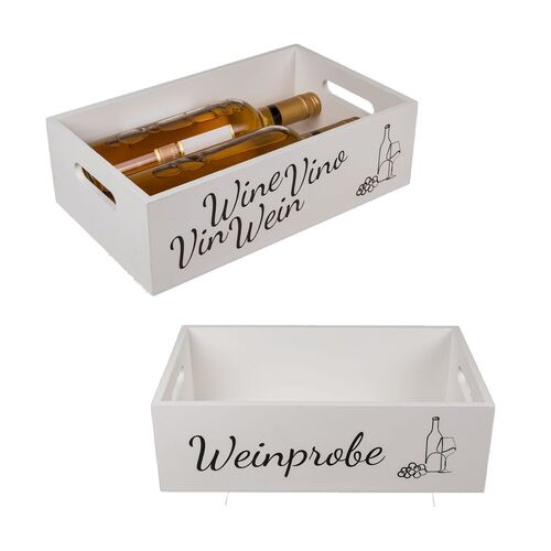 Holzkiste ca. 33 x 20 x 10 cm Dekobox Weinkiste in verschiedenen Ausf�hrungen 