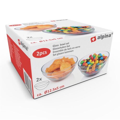 Sch�sselset Glas Dessertschalen () ca. 12,5 cm Glasschalen 2tlg. Salatsch�sseln