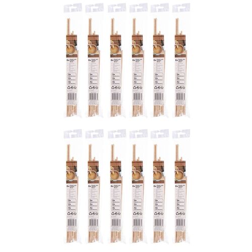 Bastelholz ca. 230 - 350 x 20 x 4 mm Bastelleisten Holz Farbr�hrst�be 12er-Set