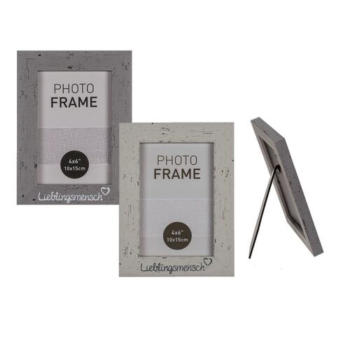 Bilderrahmen Lieblingsmensch ca.10x15cm Foto-Rahmen in zwei verschiedenen Farben