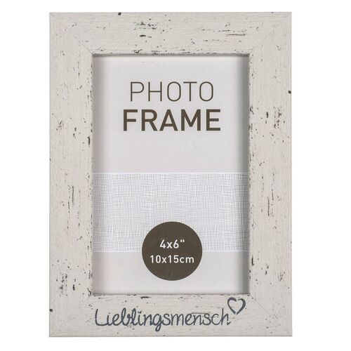 Bilderrahmen Lieblingsmensch ca.10x15cm Foto-Rahmen in zwei verschiedenen Farben 