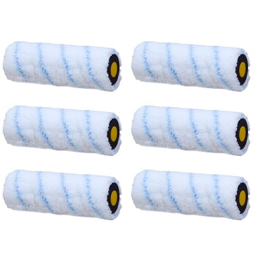 Farbwalzen Ersatzwalzen blau/wei� ca. 18cm Malerrollen Streichrollen Farbrollen 
