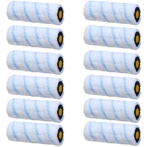 Farbwalzen Ersatzwalzen blau/wei� ca. 18cm Malerrollen Streichrollen Farbrollen 
