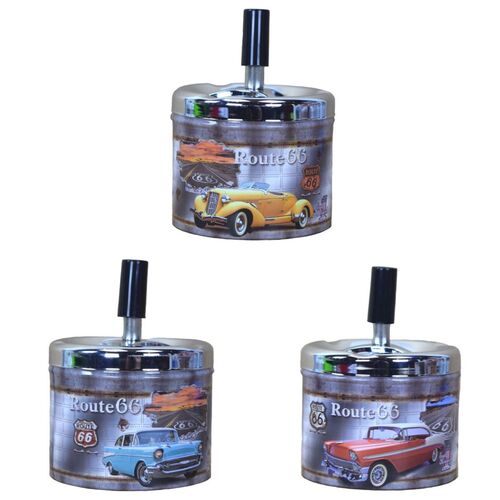 Aschenbecher ca. 9,5 x 12 cm Windaschenbecher Oldtimer Ascher Drehaschenbecher