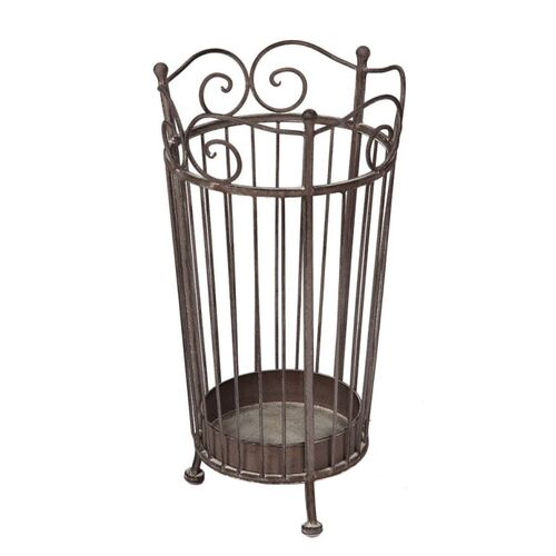 Schirmhalter in Antikgrau ca. 47 x 25 x 25 cm St�nder mit fester Topfschale 