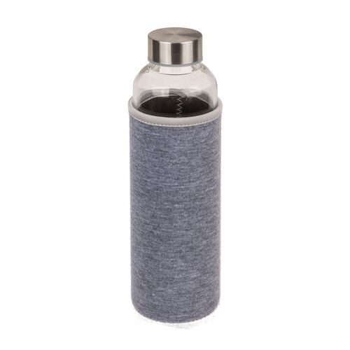 Trinkflasche aus Borosilikatglas mit �berzug ca. 550 ml in 3 Farben Flasche Glas 