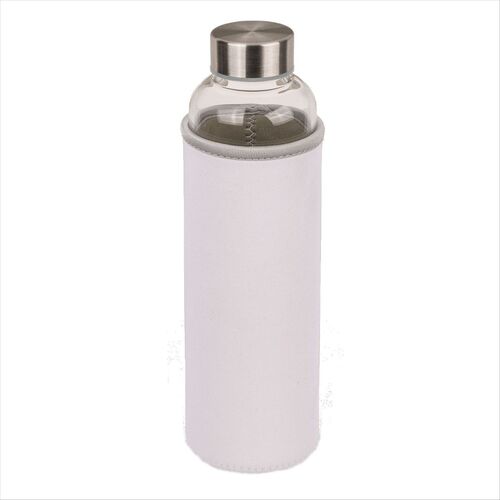 Trinkflasche aus Borosilikatglas mit �berzug ca. 550 ml in 3 Farben Flasche Glas 