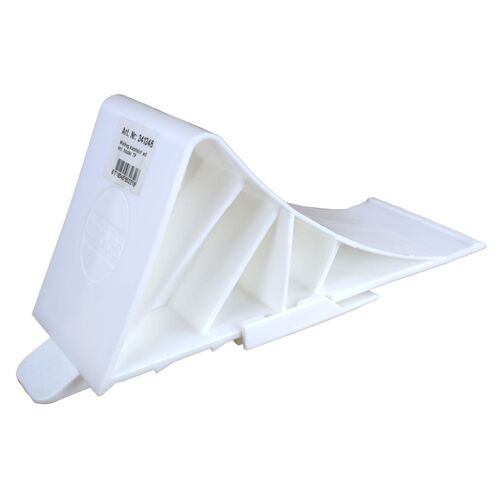 Unterlegkeil Kunststoff wei� ca. 25 x 9,5 x 11 cm Hemmschuh Bremsschuh Radkeil