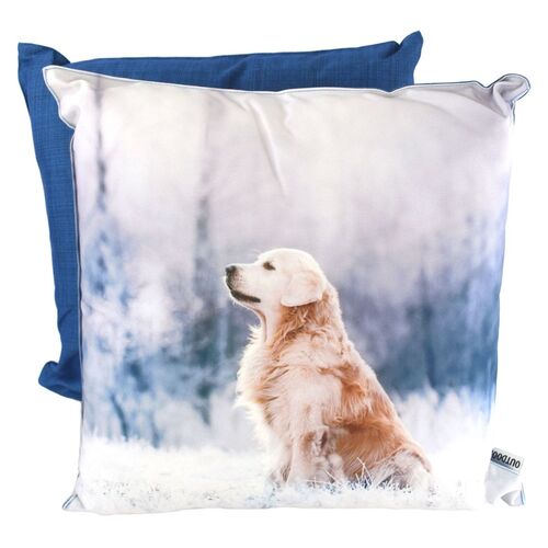 Outdoor Kissen Winter 45x45cm wetterbest�ndig aus 3 Tier- Motiven w�hlbar 