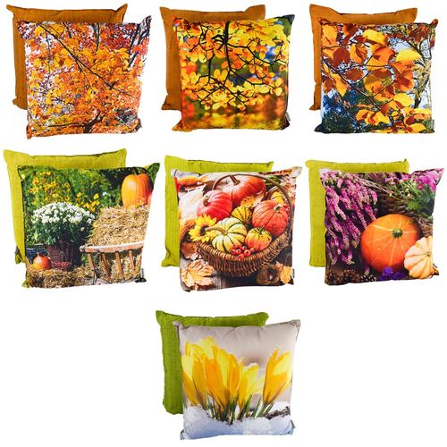 Outdoor Kissen Herbst 45x45x12cm wetterbest�ndig mit herbstlichen Motiven
