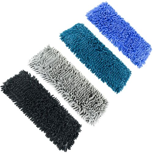 Microfaser Ersatzbez�ge f�r Bodenwischer 4er-Set Chenille ca. 42 x 13 x 2 cm 