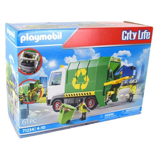 PLAYMOBIL City Life M�llabfuhr mit M�llmann und Abfalltonnen 71234 M�ll-LKW