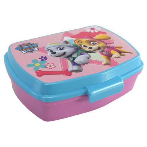 Paw Patrol Lunchbox f�r M�dchen in Lila / Rosa mit Motiv ca. 17,5 x 14 x 6 cm