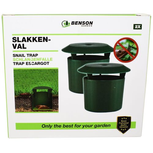 Schneckenfalle im 2er Set verdeckte Tierfalle f�r Rasen & Garten Lebendfalle