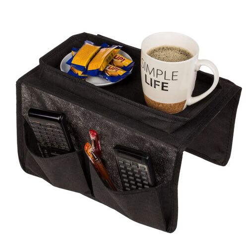 Organizer f�r Sofas & Armlehnen aus Polyester in Schwarz ca. 31 x 19 cm