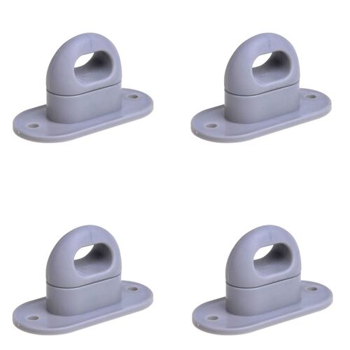 4er Kunststoff Drehverschl�sse f�r Oval�sen Befestigung f�r Planen�sen in Grau