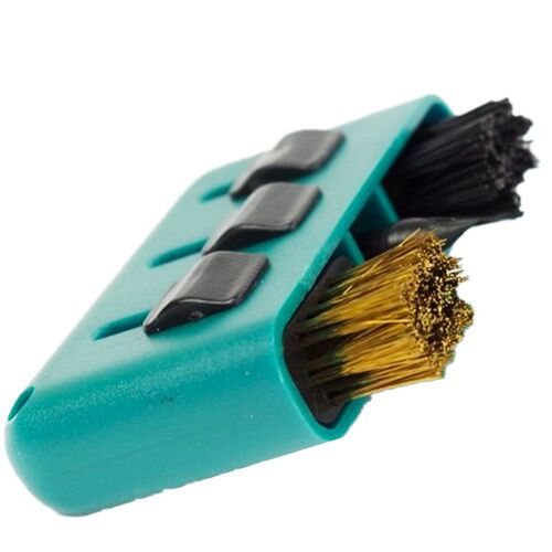 Golf Mini B�rste 3 in 1 Reinigungshilfe f�r Golf Schl�gerb�rsten Kompakt in Gr�n
