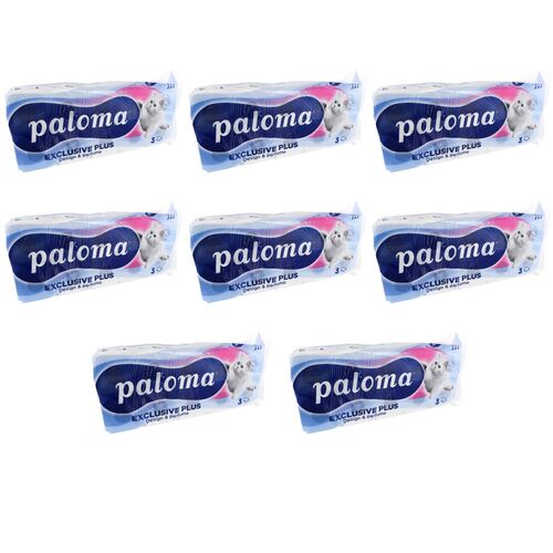 Paloma Toilettenpapier mit Duft & Design 3-lagig 20, 40 oder 80 Papierrollen  