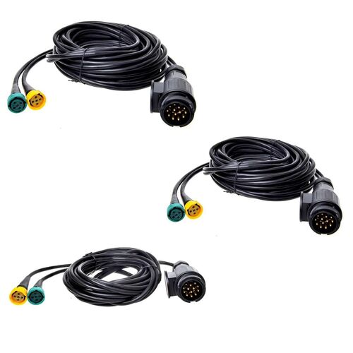 Kabelsatz 13-polig f. Anh�nger Beleuchtung 5 / 7 / 9m mit Steckverbindern 5-pol.