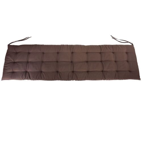 Auflage f�r Gartenbank 150 x 40 x 4 cm Sitzpolster mit Steppung und B�ndchen 