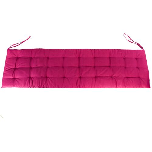 Auflage f�r Gartenbank 150 x 40 x 4 cm Sitzpolster mit Steppung und B�ndchen 