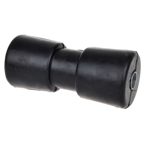 ProPlus Kielrolle aus Gummi in schwarz Ersatzteil f�r Bootsanh�nger mit Bohrung