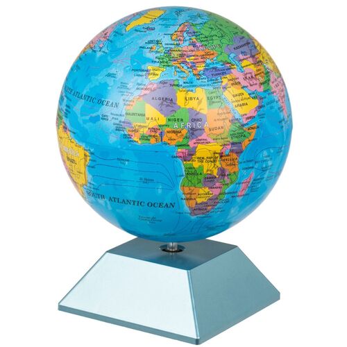 Drehende Weltkugel ca. 14 x 19 cm in Geschenkverpackung rotierender Globus