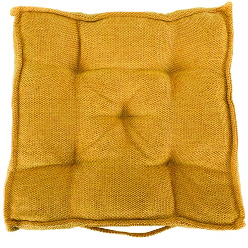 Boxsitzkissen Chenille 40 x 40 x 8 cm Polsterung f�r St�hle mit Trageschlaufe  