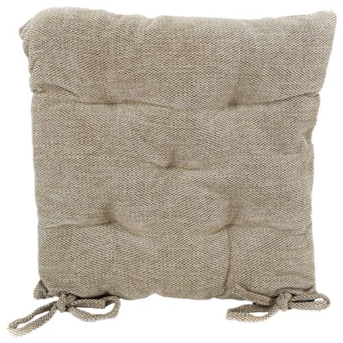 Sitzkissen Chenille 40 x 40 x 5 cm Polsterung f�r St�hle mit Kordelb�ndern 