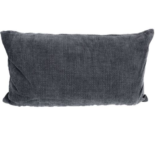 Chenille Dekokissen 30 x 50 cm Couchkissen einfarbig mit Rei�verschluss 