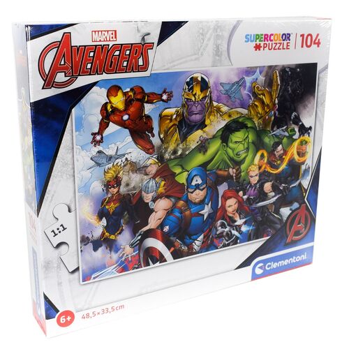 Clementoni Marvel Avengers Puzzle f�r Kinder 104 Teile ca. 48,5 x 33,5 cm