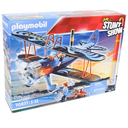 PLAYMOBIL Air Stunt Show 70831 Stunt Flugzeug Ph�nix 45tlg. mit Ger�uschen