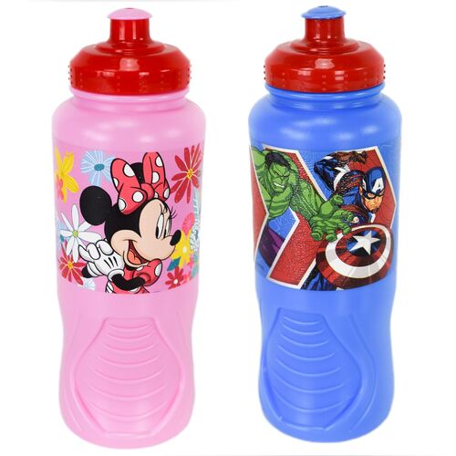 Ergonomische Sportflasche f�r Kinder 430 ml aus Kunststoff mit Zeichentrickmotiv