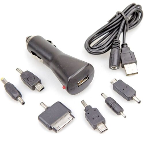 USB Multi Ladeger�t 8tlg. Set 12V / 24V Mini Adapter f�r Zigarettenanz�nder