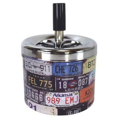 Aschenbecher ca. 9,5 x 12 cm Windaschenbecher USA Roadtrip Drehaschenbecher 