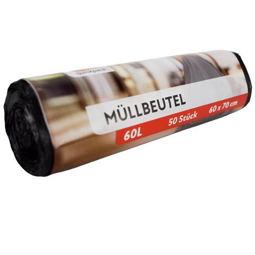 50 stabile M�lls�cke in Grau 60L fl�ssigkeitsdicht M�ll- & Folienbeutel