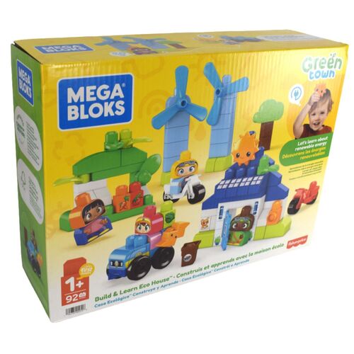 Fisher-Price MEGA BLOKS g�ne Stadt (92tlg.) Baukl�tze f�r Kleinkinder 12 Monate